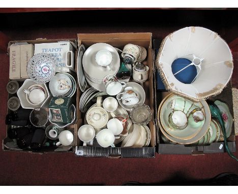 Mixing Bowls, Ikea and other ceramics, glassware, lamp, etc:- Three Boxes