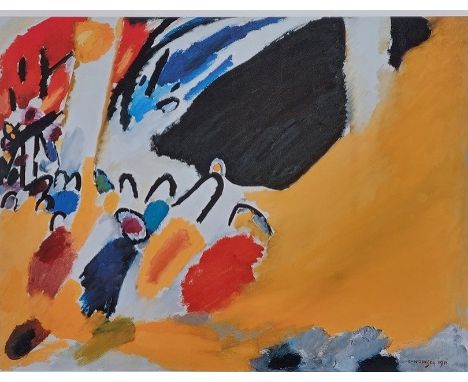 This WASSILY KANDINSKY limited edition titled "Impression III (Concert), 1911" was published as a numbered edition of only 75