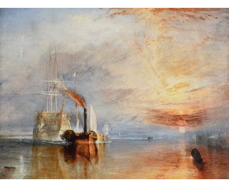 A limited edition on canvas of J.M.W. TURNER's "Fighting Temeraire" from a sold out published edition of only 60 on canvas Wo