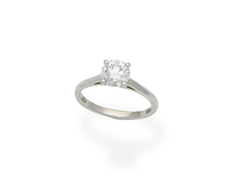 De Beers: 'Classic Solitaire' diamond single-stone ringSet with a brilliant-cut diamond weighing 1.21 carats, signed De Beers