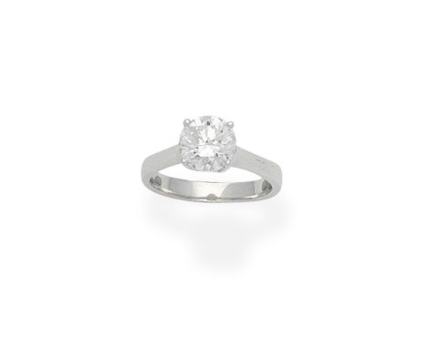 Diamond single-stone ringSet with a brilliant-cut diamond weighing 2.02 carats, ring size approx. MFootnotes:Accompanied by a