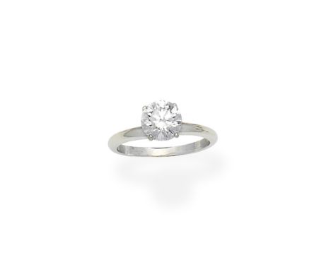 Diamond single-stone ringSet with a brilliant-cut diamond weighing 1.33 carats, ring size approx. KFor further information on