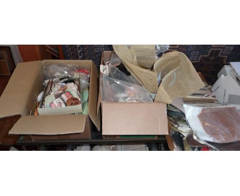 Assorted haberdashery, cottons and collection of vintage nylon stockings