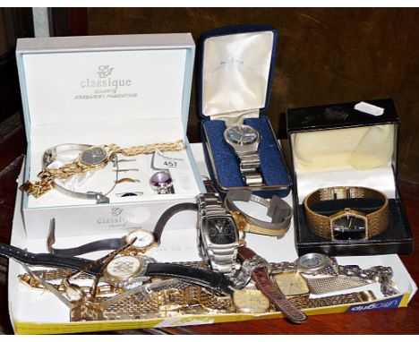 Vintage wrist watches, inc. Accurist, Timex Q blue falcon eye watch, Rotary, Anne Klein, etc.