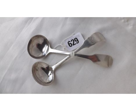 Exeter Vic. pattern cream ladle 1844 by JS, also  another 42g.        