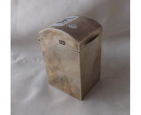 Playing card box with hinged cover 3" high Lon 1914  75g.         