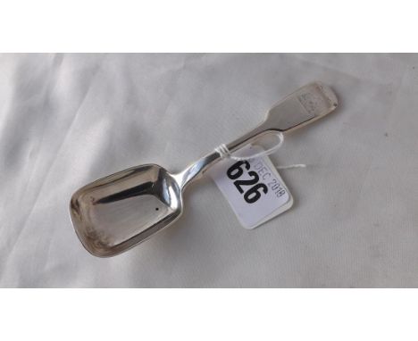 Geo. fiddle pattern caddy spoon Lon 1836 by IW  30g.         