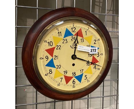 RAF STYLE FUSEE MOVEMENT WALL CLOCK
