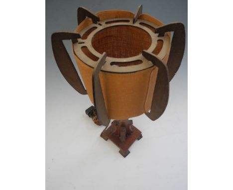A 40s/50s standard lamp and matching table lamp.