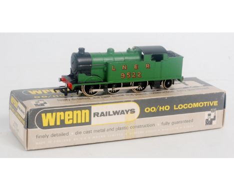 A Wrenn Railways W2217 LNER green 0-6-2 tank engine with instructions (G-BG)