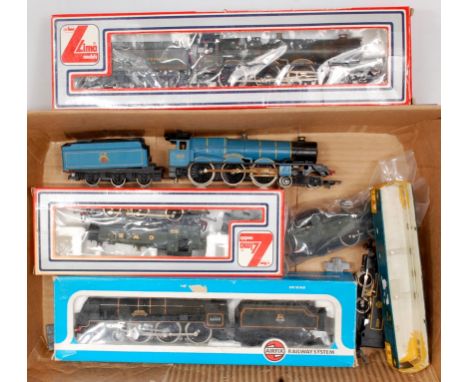 Quantity of mixed Lima and Airfix locomotives and spares, 6 locos in total, examples to include Lima GW King George V