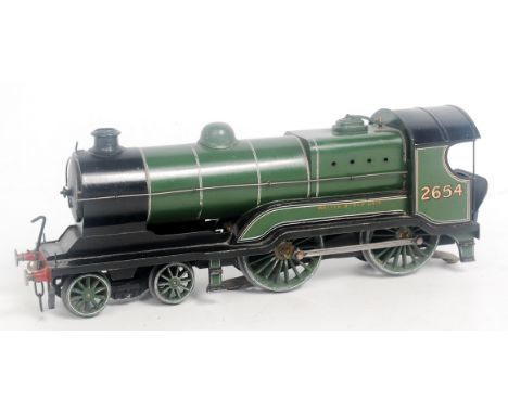 A 4-4-0 engine and tender LNER green as 2654 'Walter Burghgair', Leeds Model Co? (G)