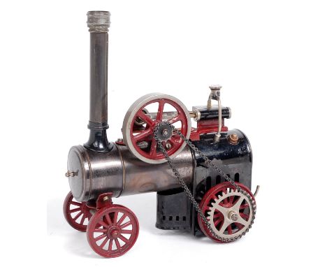 Bing Werke, Germany, Locomobile Portable Steam Engine, comprising of single fixed cylinder with slide valve, powering a 6.5cm