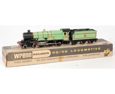 Wrenn W2221 Castle Class 4-6-0 No.5023 Brecon Castle, BR, experimental light green livery, with instructions, box faintly mar