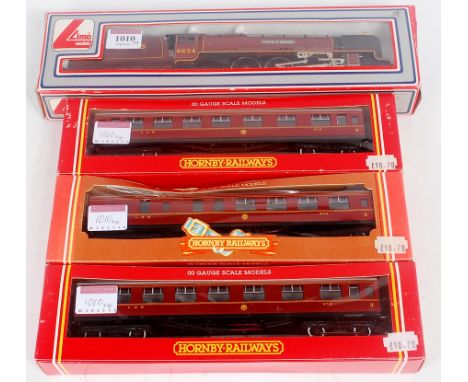 A Hornby R305 'Duchess' Class 4-6-2 No. 6234 'Duchess of Abercorn' in LMS maroon, in Lima box (VG,BG) and 3 LMS Crimson Lake 