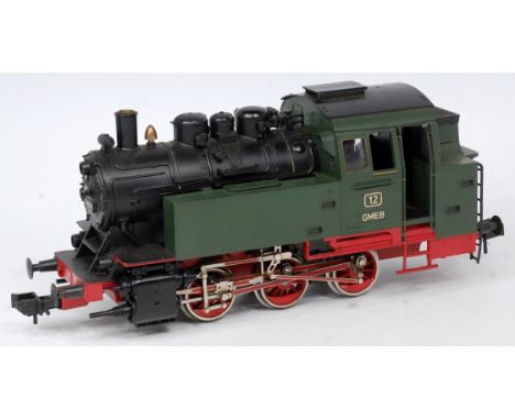Marklin GI green/black 0-6-0 steam outline loco No. 12 GMEB (VG) 