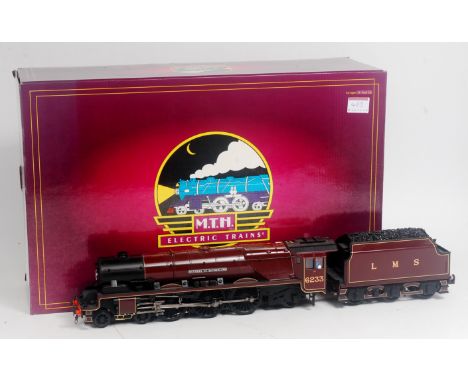 MTH maroon LMS 4-6-2 Duchess class Pacific loco 'Duchess of Sutherland' No. 6233 with 6 wheel LMS tender with digital command