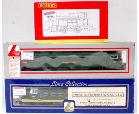 A  Hornby R2188 Class 06 diesel shunter No. D2412 in BR green (M,BNM), a Lima limited edition Class 55 diesel No. D9016 'Gord
