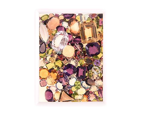 A MISCELLANEOUS COLLECTION OF GEMSTONES including amethyst, aquamarine, citrine and smoky quartz, various shapes and sizes, w