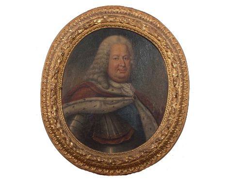 Circle of Jean Baptiste van Loo: Portrait of King Stanislaw I, King of Poland and Duc de Lorraine (1677-1766), French 18th ce