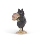 Beswick. Duchess with Flowers, from Beatrix Potter, very rare figurine, depicting a black dog