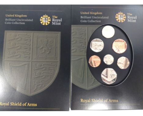 UK Brilliant Uncirculated Coin Collection- Royal Shield of Arms 2008 