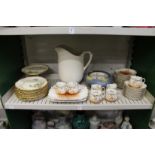 Floral decorated part dessert service,Lemoge china includes cups and saucers plates etc