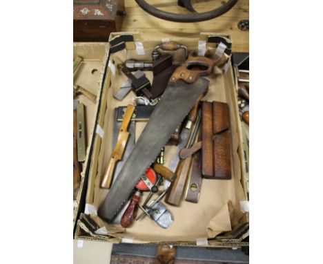 A good collection of early woodworking and other tools