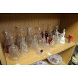 Decorative glass and porcelain bells