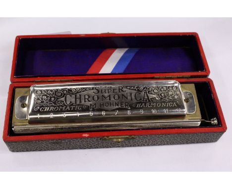 A cased Hohner accordion