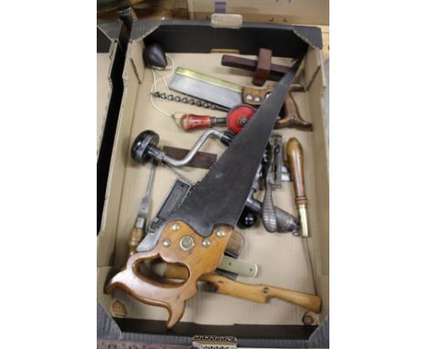 A good collection of early woodworking and other tools