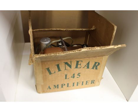A Linear L45 amplifier, boxed