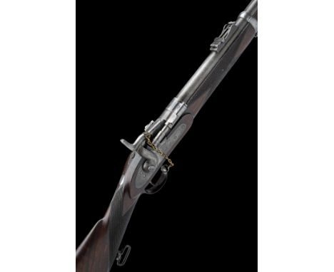 A .577 SNIDER MK III VOLUNTEER TWO BAND BREECH-LOADING RIFLE, CIRCA 1875, no visible serial number, with 30 1/2in. Birmingham