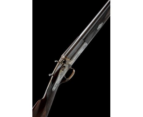 THOMAS HORSLEY A SCARCE 12-BORE 1863 PATENT PULL-BACK TOPLEVER SINGLE-BITE SNAP-ACTION SINGLE-BARRELLED HAMMERGUN, serial no.