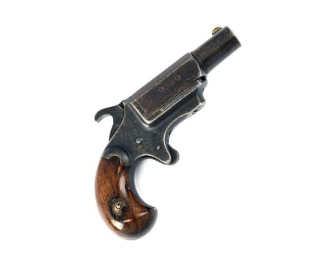 A .41 (RIMFIRE) E. ALLEN & CO. FIRST MODEL SINGLE SHOT DERRINGER PISTOL, CIRCA 1865, no visible serial number, with 2 1/2in. 