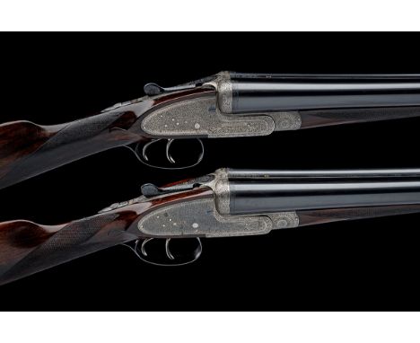 ALEX. MARTIN PAIR OF 12-BORE SIDELOCK EJECTORS, serial no. 6668 / 6673, circa 1933,serial numbers to barrel loops only (Hollo