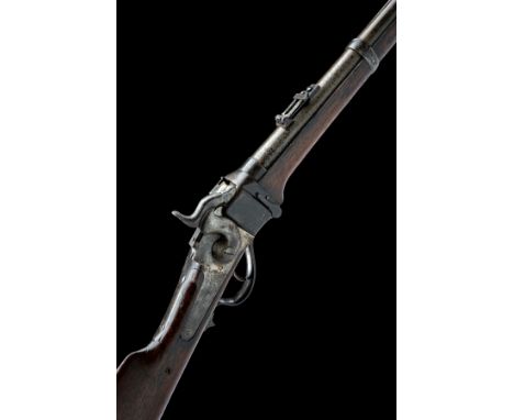 A .50-70 SHARPS NEW MODEL 1863 / 1867 METALLIC CARTRIDGE CONVERSION CARBINE OF THE INDIAN WARS, serial no. 46306, with 22in. 