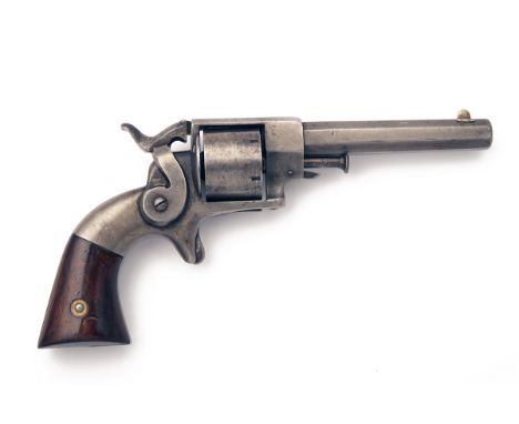 A .32 (RIMFIRE) ALLEN & WHEELOCK SECOND MODEL SIDE-HAMMER SINGLE ACTION REVOLVER, CIRCA 1862, no visible serial number, with 