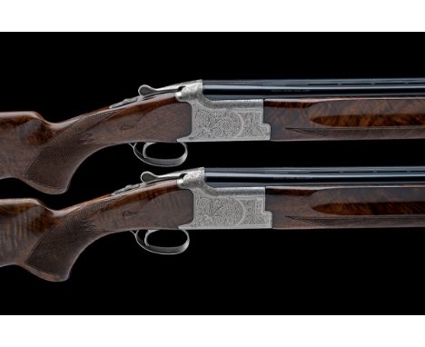 MIROKU FIREARMS MFG. CO. A PAIR OF 12-BORE 'MK-38 TRAP GRADE V' SINGLE-TRIGGER OVER AND UNDER EJECTORS, serial no. 70231MR / 