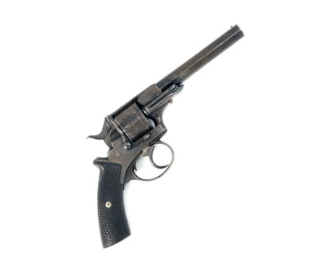 A .44 (RIMFIRE) WEBLEY DOUBLE ACTION REVOLVER RETAILED BY TRULOCK & HARRISS, DUBLIN, CIRCA 1870, no visible serial number, wi