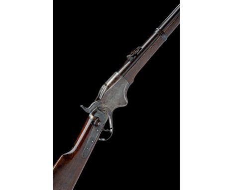 A .56-52 (RIMFIRE) SPENCER MODEL 1860 CAVALRY CARBINE OF THE AMERICAN CIVIL WAR, CIRCA 1863, serial no. 43136, with 22in. bar