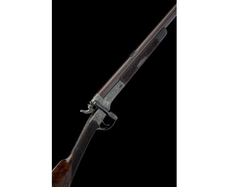 A 100-BORE NEEDLEFIRE SINGLE-SHOT SPORTING RIFLE OF RIGBY TYPE, SIGNED PARKER FIELD & SONS, serial no. 10608, circa 1860, wit
