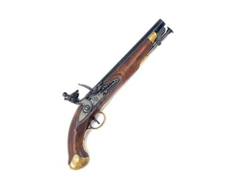 A RARE AND GOOD .56 FLINTLOCK WILLIAM IV PATTERN 1824/32 SEA SERVICE PISTOL, CIRCA 1830, no visible serial number, 9in. barre