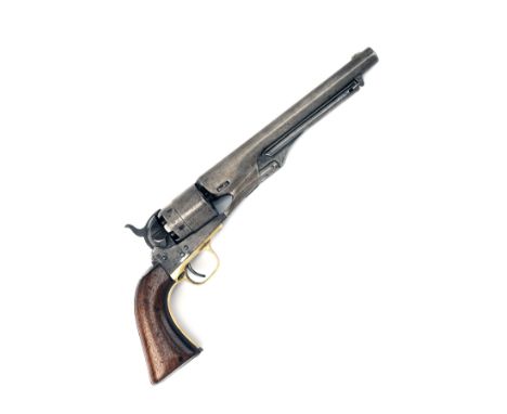 A .44 COLT MODEL 1860 ARMY PERCUSSION REVOLVER OF THE AMERICAN CIVIL WAR, CIRCA 1863, serial no. 125172, with 8in. streamline
