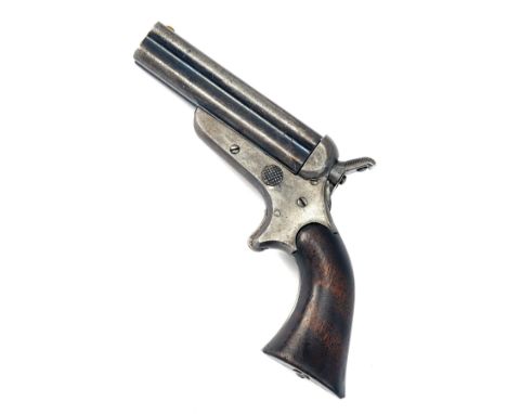 A .32 (SHORT RIMFIRE) MODEL '3C' FOUR-SHOT POCKET PISTOL SIGNED SHARPS & HANKINS, CIRCA 1865, serial no. 8,358, circa 1865, w