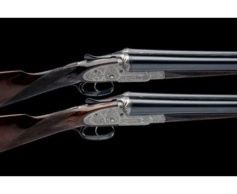 B. NORMAN A PAIR OF 12-BORE SIDELOCK EJECTORS, serial no. 2124 / 5, circa 1900, 30in. nitro barrels (No.1 replacements, No.2 