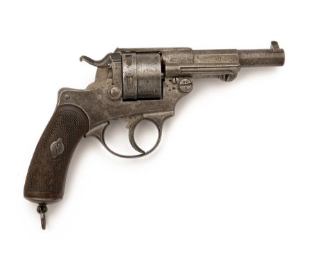 AN 11mm (FRENCH ORDNANCE) MODEL '1873' SERVICE REVOLVER SIGNED ST. ETIENNE, serial no. H37538, dated for 1881, with two-stage