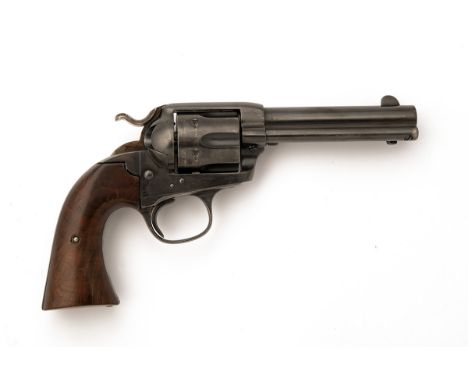 A .38 (WCF) COLT SINGLE ACTION 'BISLEY' MODEL REVOLVER, serial no. 307035, for 1908, with reblued 4 3/4in. barrel (signature 