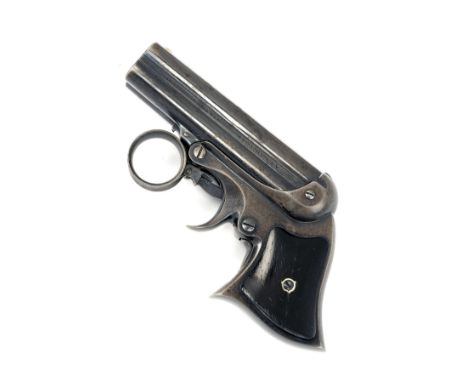 A GOOD .32 (RIMFIRE) REMINGTON-ELLIOT FOUR SHOT DERRINGER, CIRCA 1880, serial no. 19995, with 3 3/8in. barrel cluster, marked