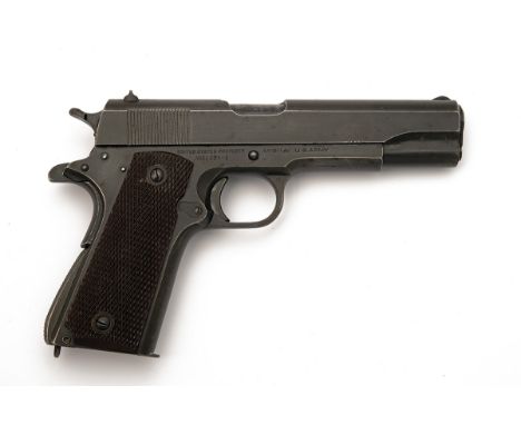 A .45 (ACP) COLT MANUFACTURED '1911A1' SERVICE PISTOL, serial no. 1127991, for 1943, with 5in. barrel, grey phosphated frame 